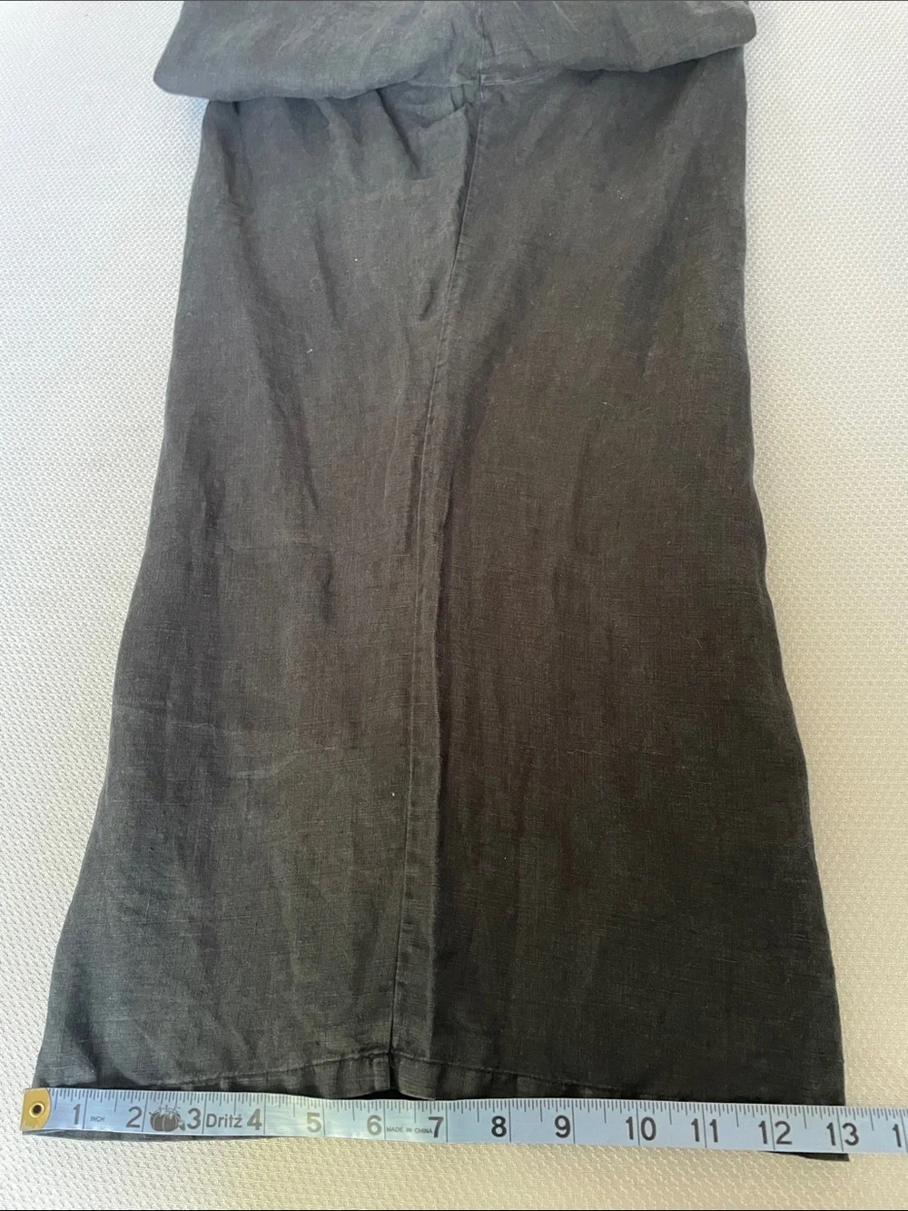 Bryn Walker Black Elastic-Waist Linen Pants Size Medium - Picture 7 of 10